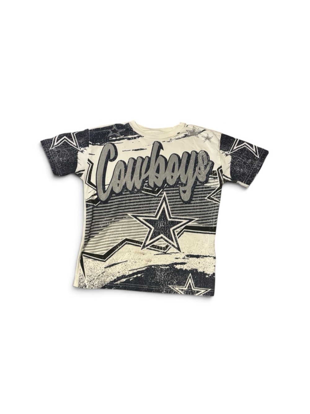 NFL Cowboys Graphic Tee - Navy & White size 8